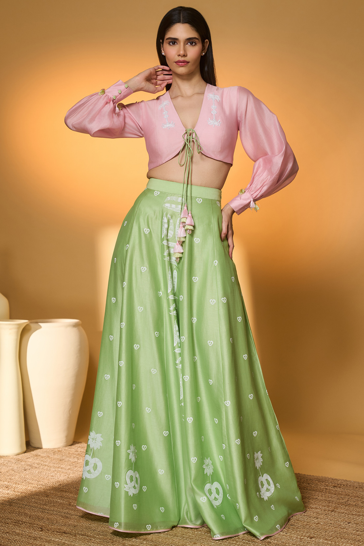 Totem Pod On Lunar Aisle Skirt Set
