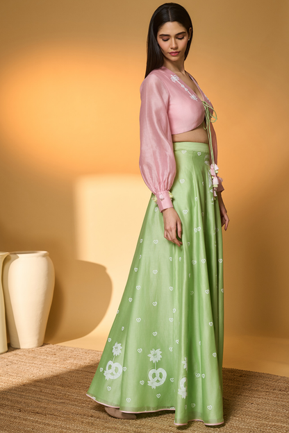 Totem Pod On Lunar Aisle Skirt Set