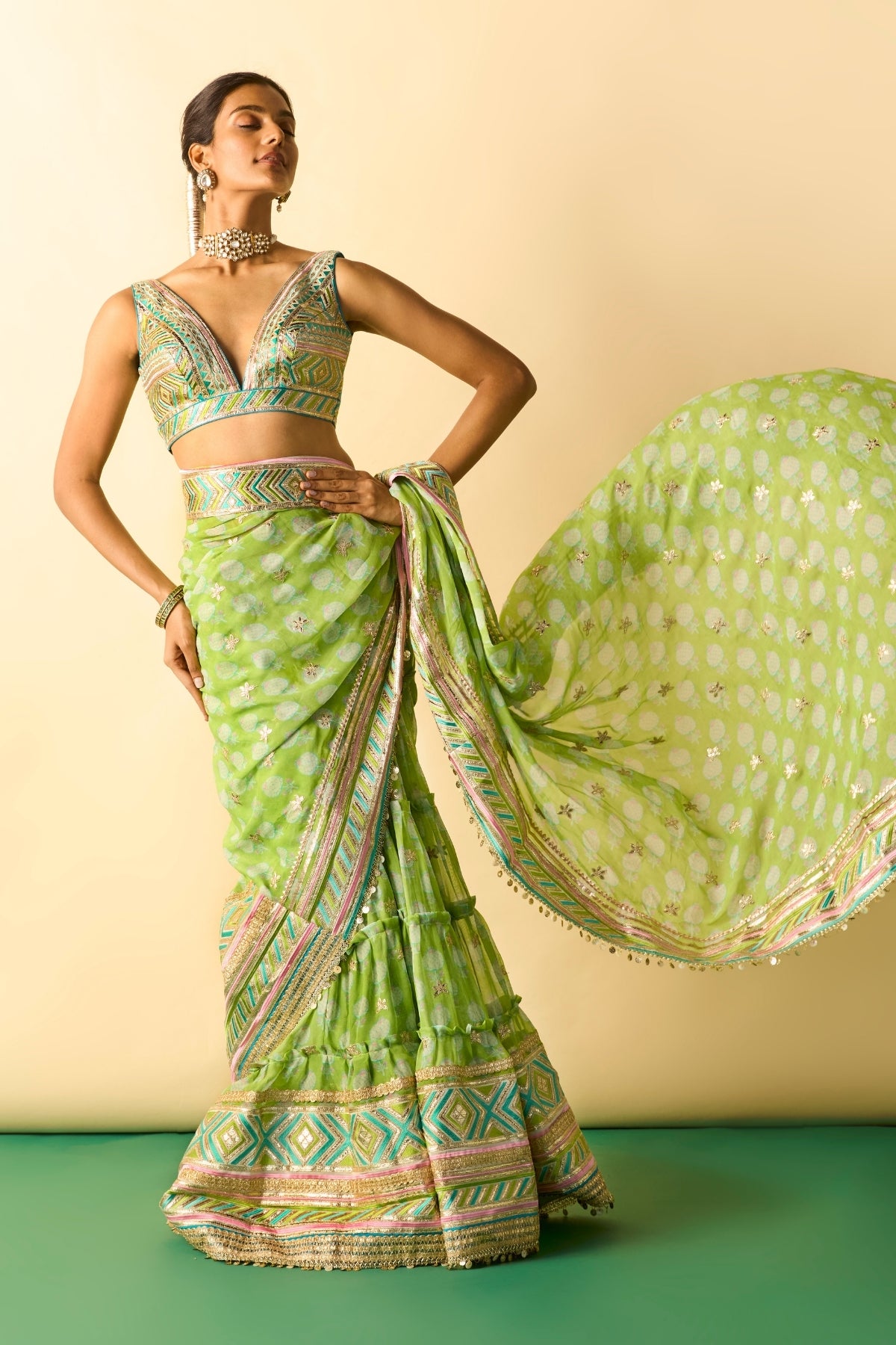 Jasleen Saree Set