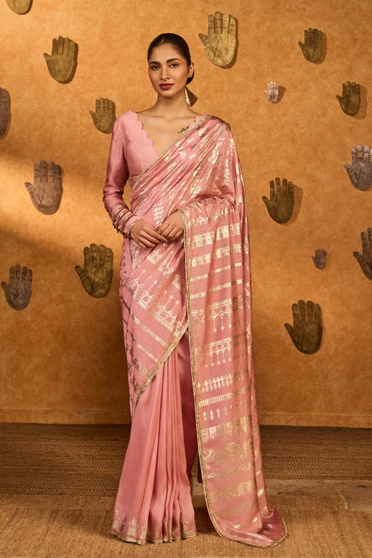 Champagne Midas Touch Saree