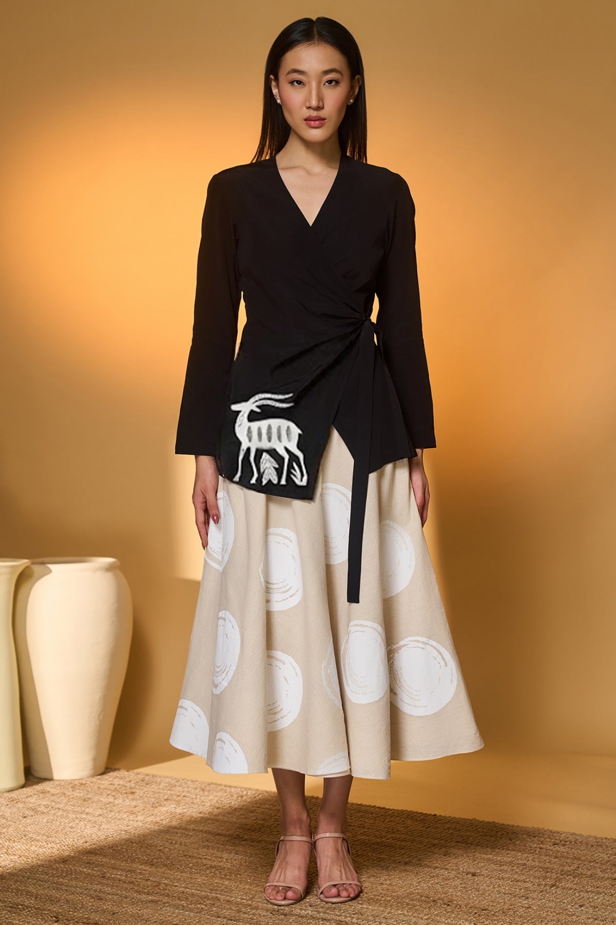 Midnight Stag Skirt Set