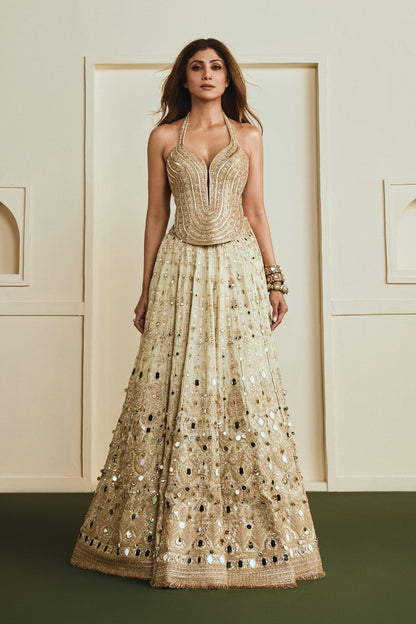 Shilpa Shetty In Saanjh Lehenga Set