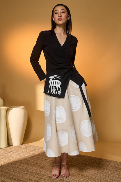 Midnight Stag Skirt Set