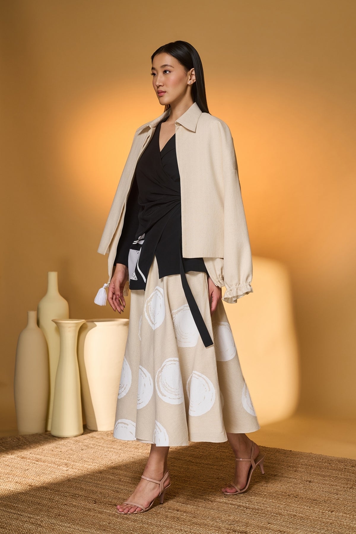 Midnight Stag Skirt Set