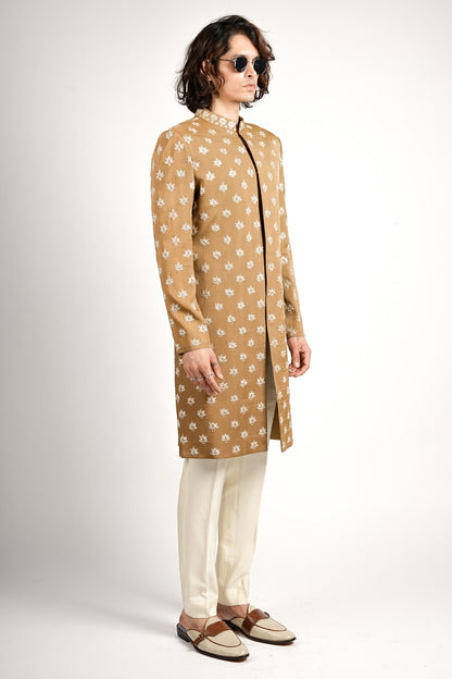 Niro Bronzed Gold Sherwani Set