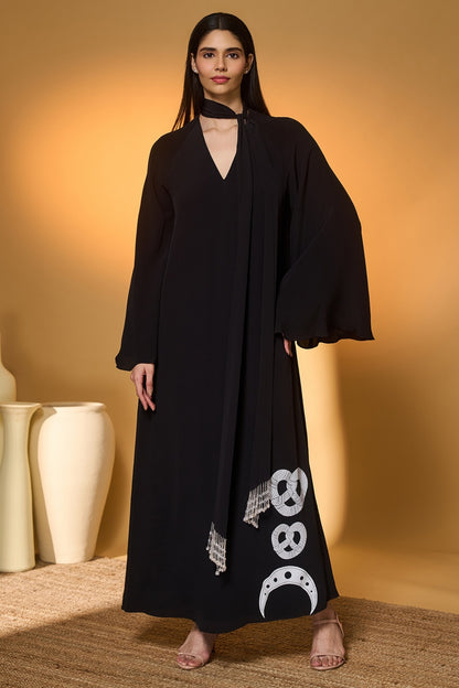 Black Midnight Snack Kaftan