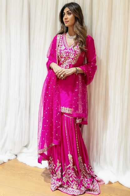 Shilpa Shetty in Ekantika Sharara Set
