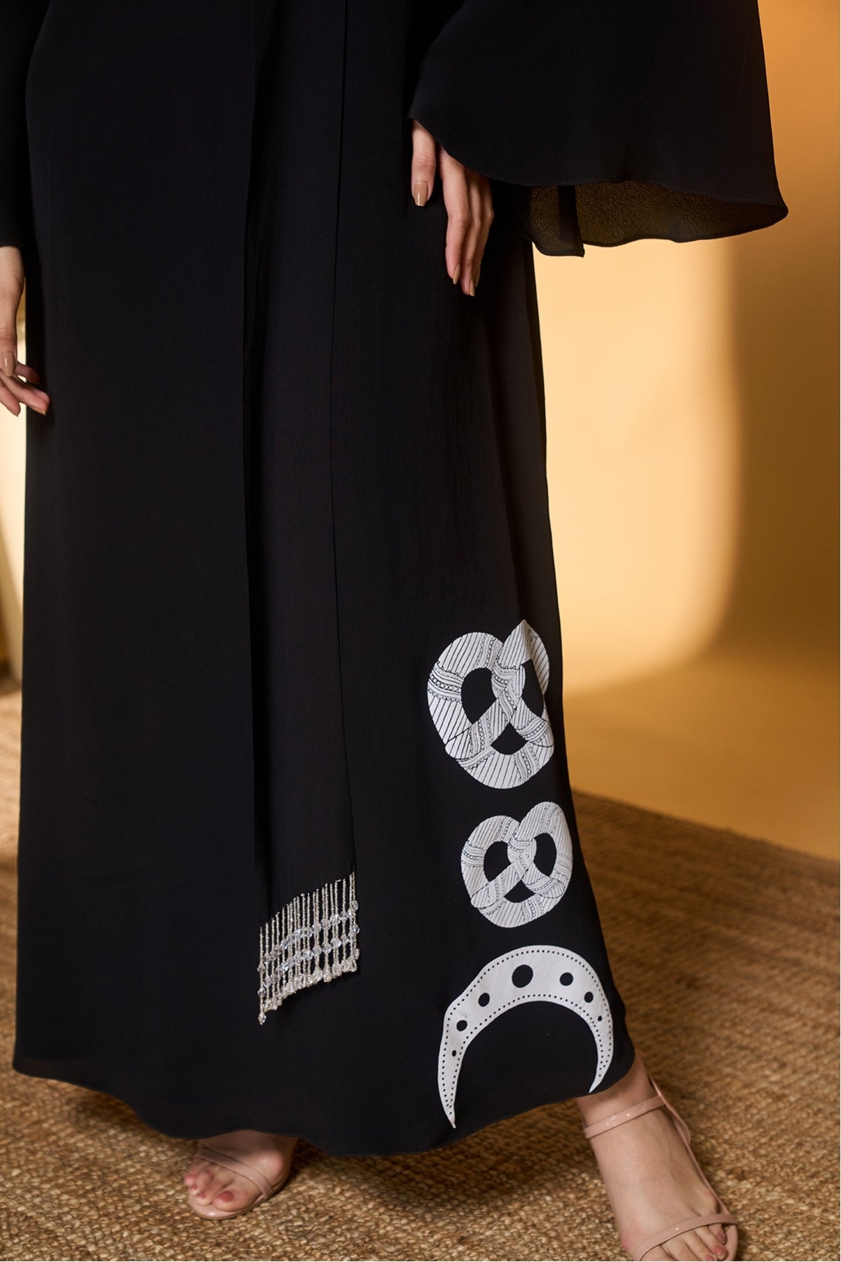Black Midnight Snack Kaftan