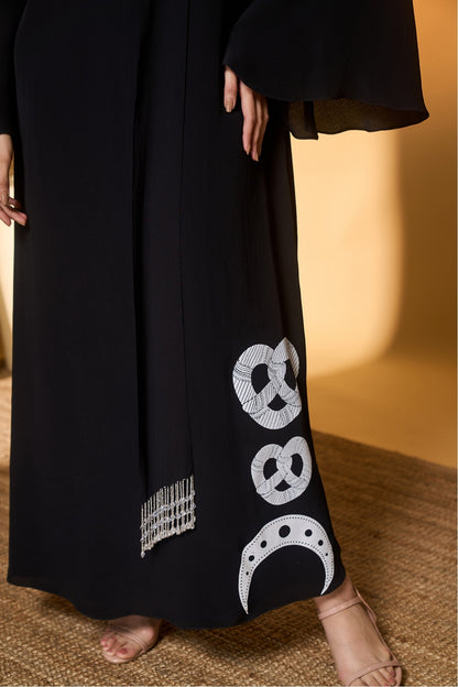 Black Midnight Snack Kaftan