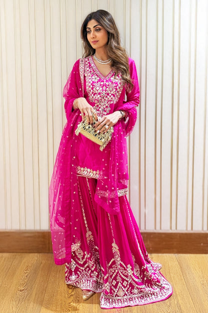Shilpa Shetty in Ekantika Sharara Set