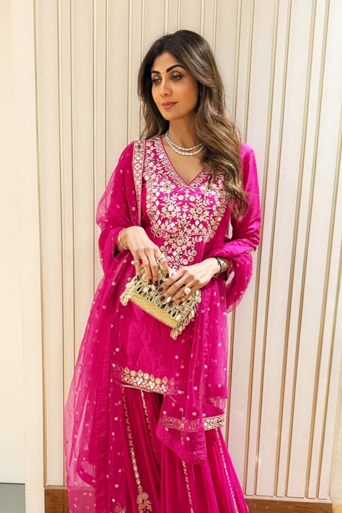 Shilpa Shetty in Ekantika Sharara Set