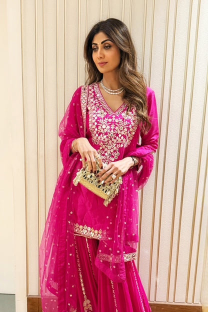 Shilpa Shetty in Ekantika Sharara Set