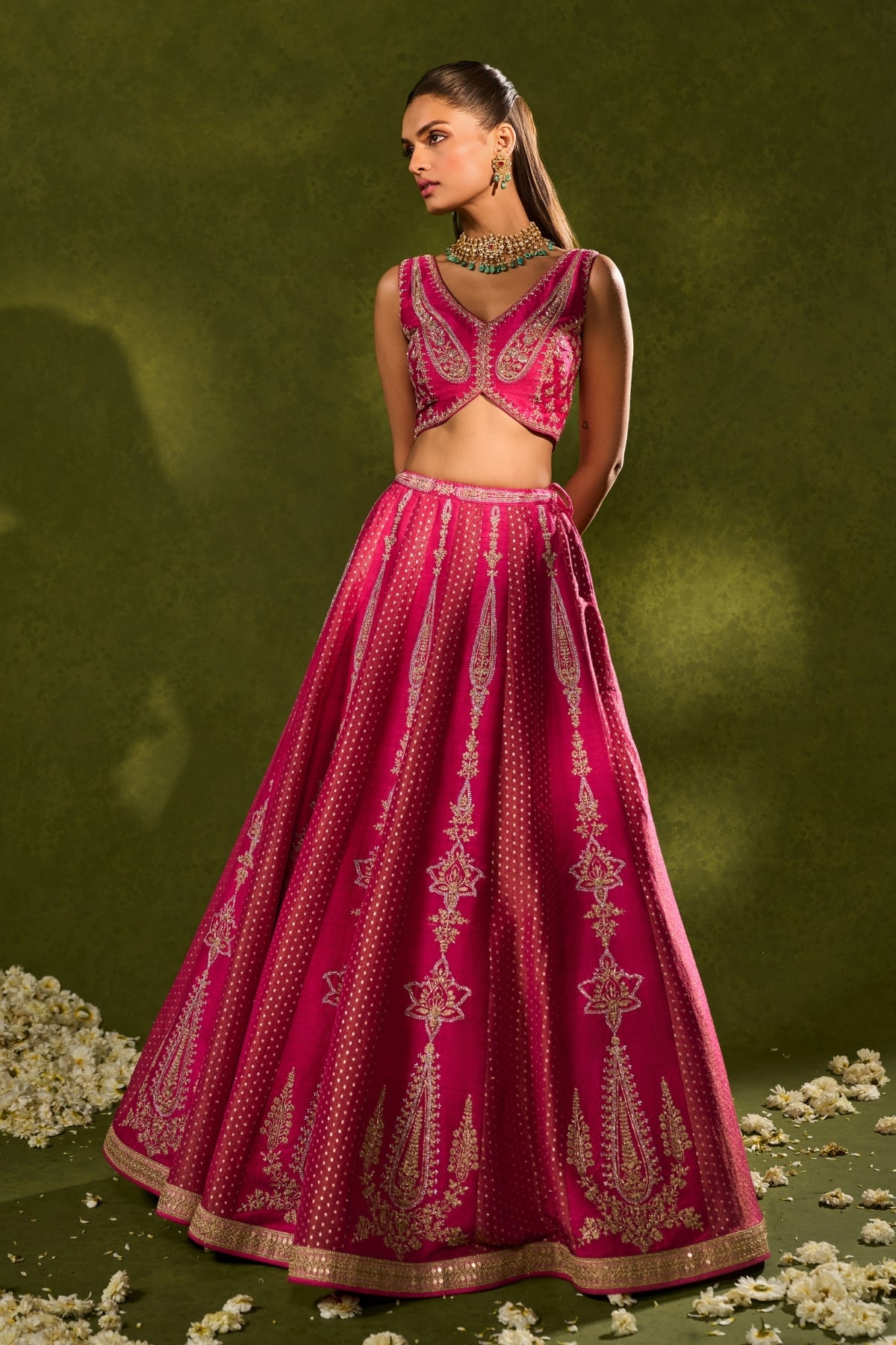 AMBI BROCADE LEHENGA