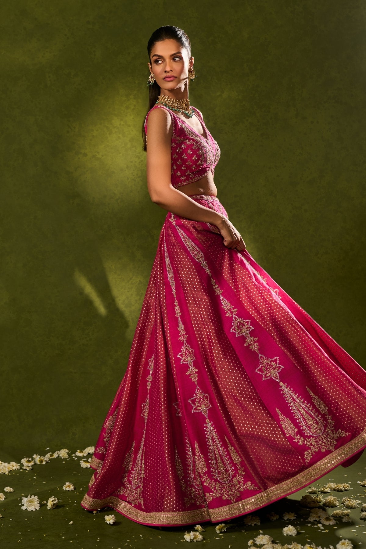 AMBI BROCADE LEHENGA