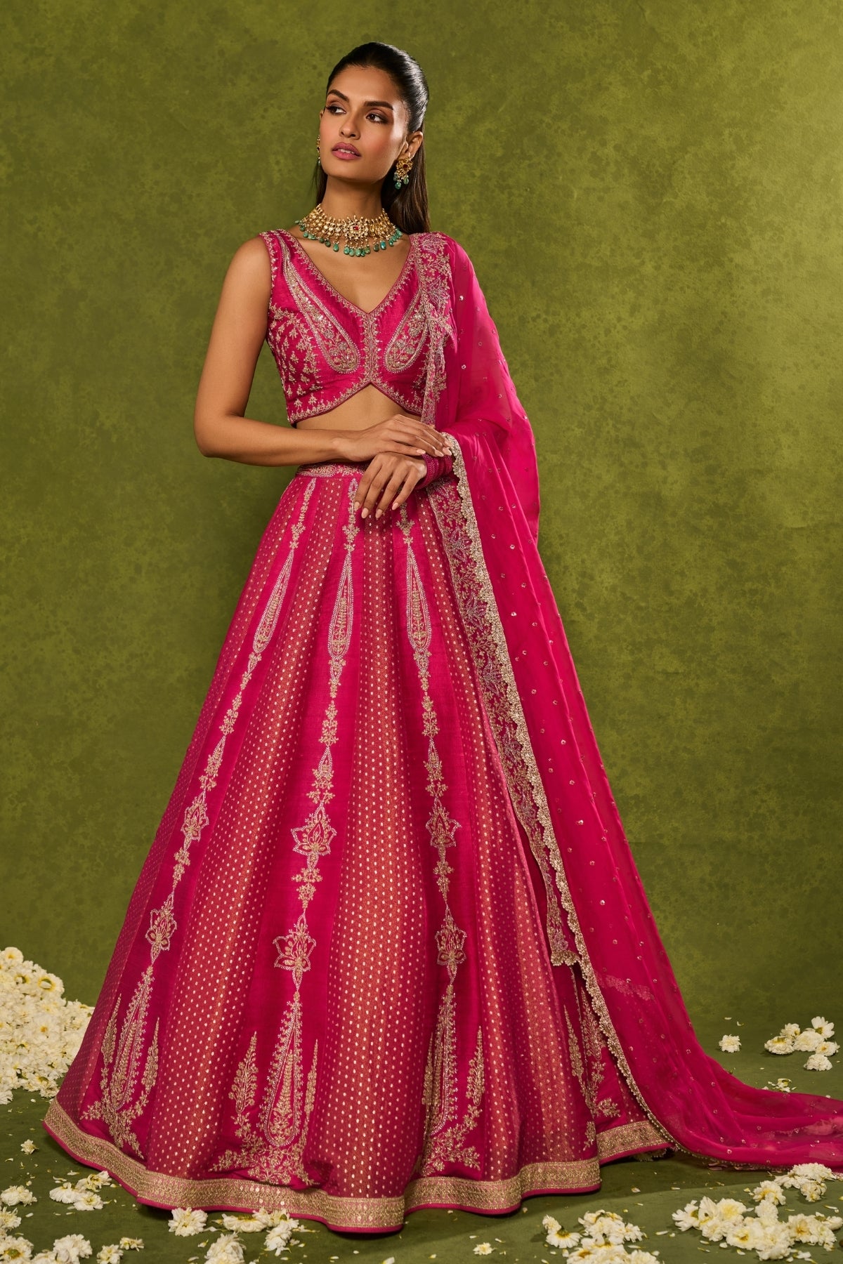 AMBI BROCADE LEHENGA