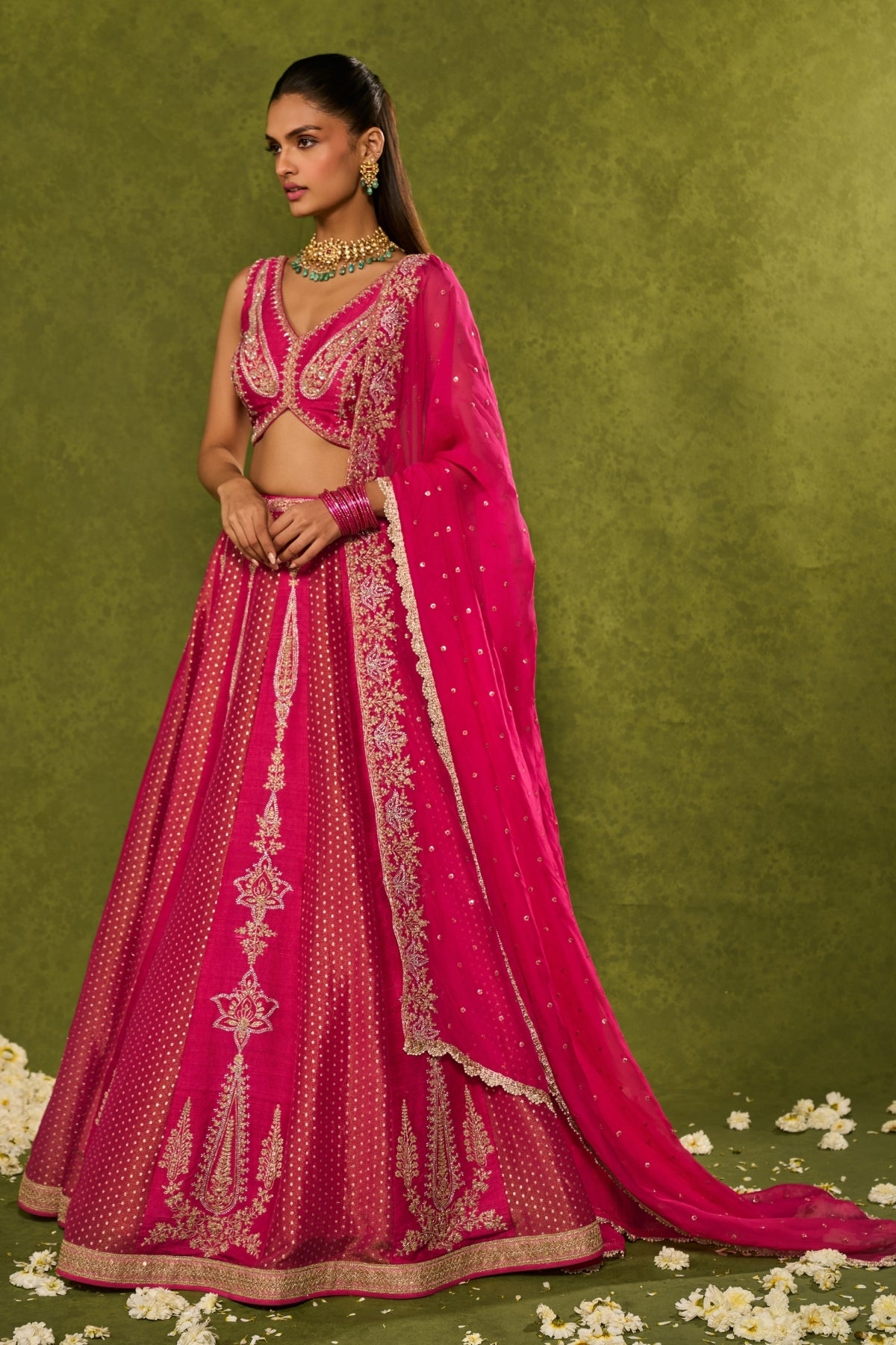 AMBI BROCADE LEHENGA