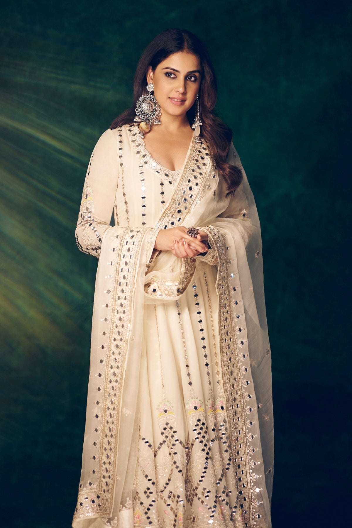 Genelia in Cheshtha Anarkali Set