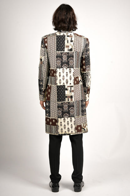 Divit Patchwork Sherwani Set