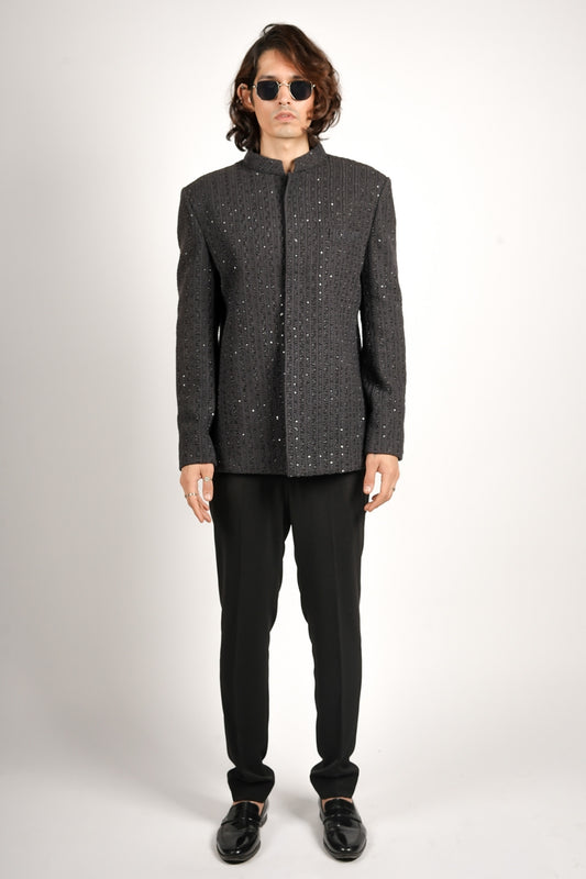 Zarak Embellished Bandhgala Set