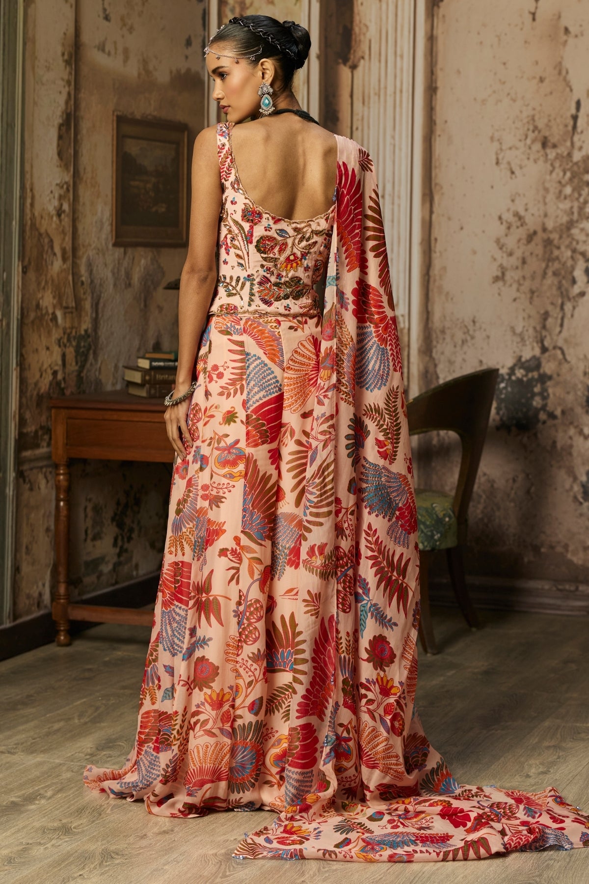 BLUSH PINK PRINTED AND HIGHLIGHTED CO-ORD SET