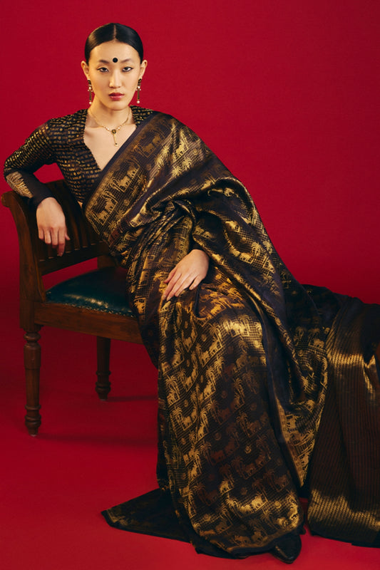 Soorma Chaand Chaukor Saree