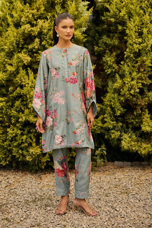 SAGE GREEN FLORAL PRINT