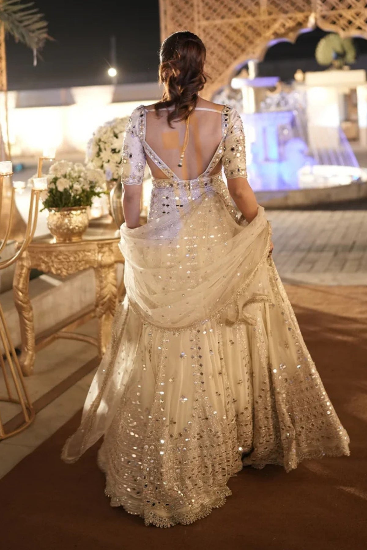 Sargun Mehta in Aasmi Anarkali Set