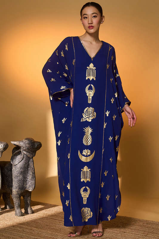 Electric Blue All Charms Kaftan