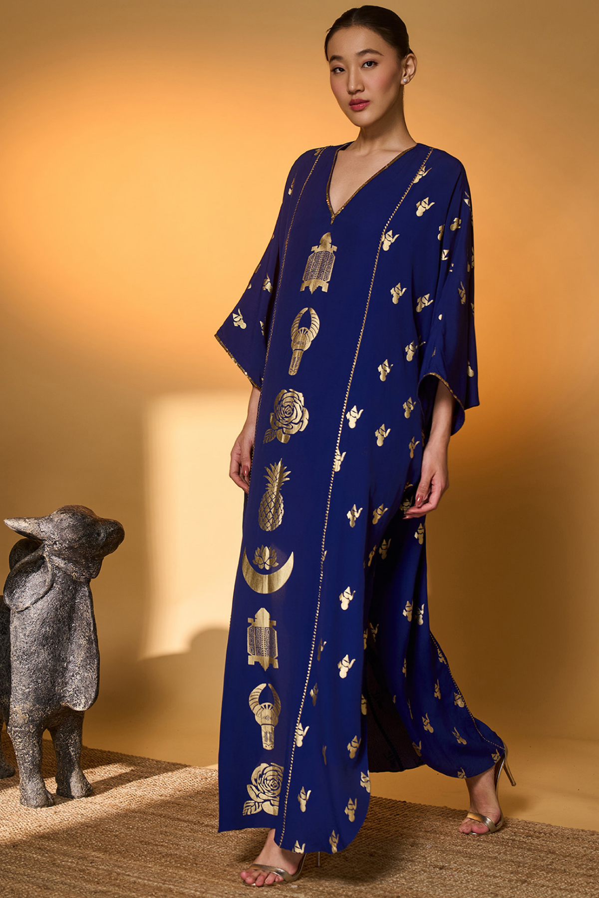 Electric Blue All Charms Kaftan