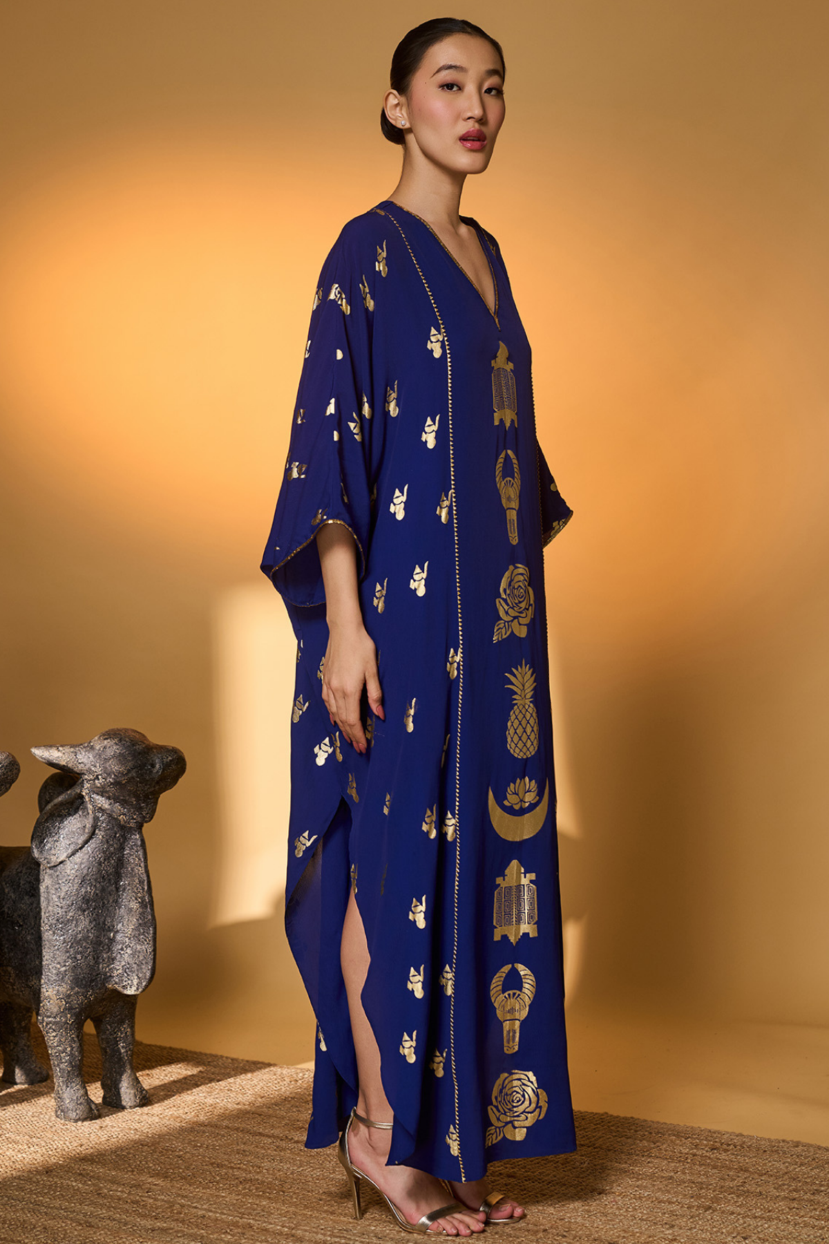 Electric Blue All Charms Kaftan