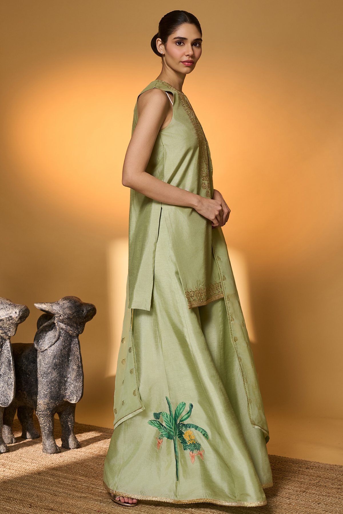 Mint Rose Blush Kurta Set