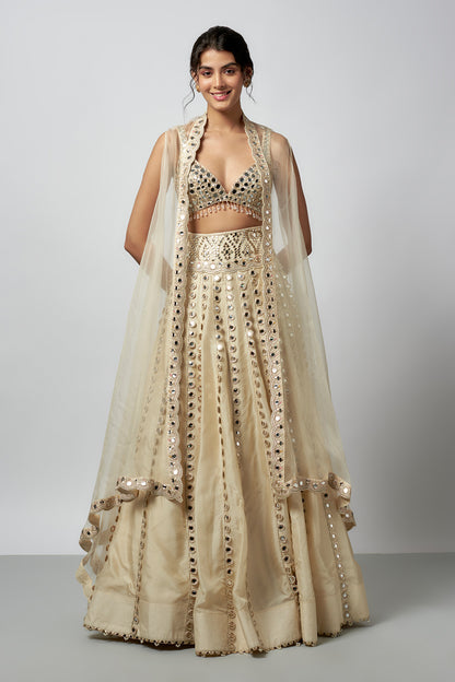 Nargis Fakri in Shravani Lehenga Set