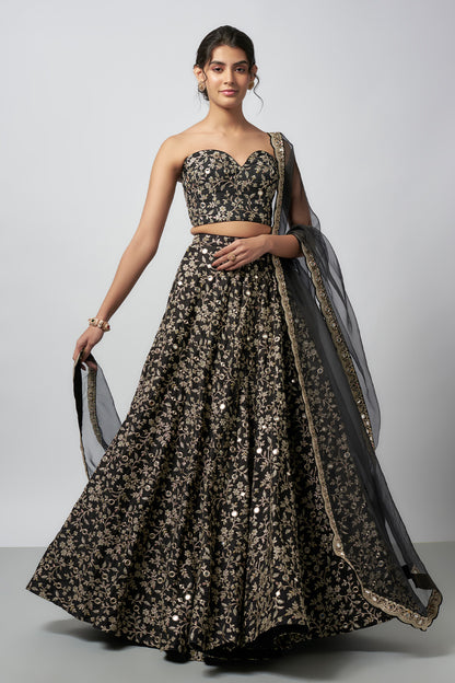 Vedika Pinto in Harshini Lehenga Set