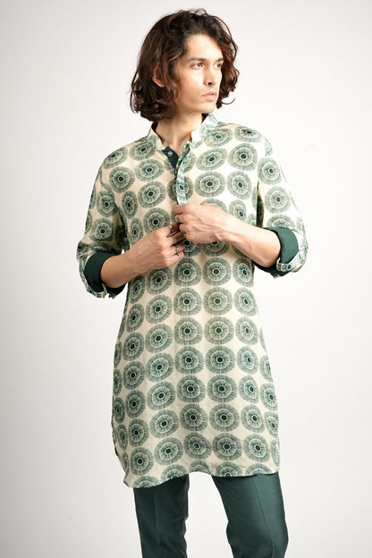 Kian Rolled Up Sleeve Kurta