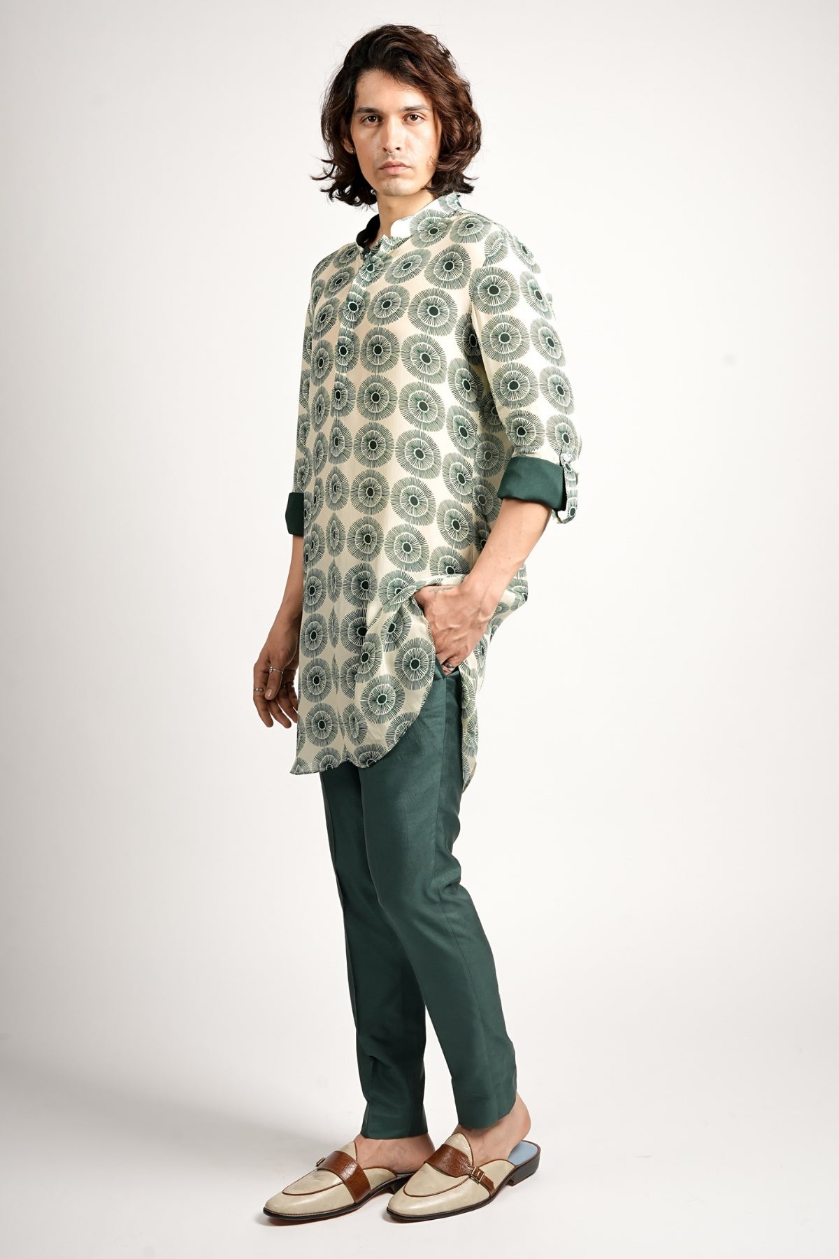 Kian Rolled Up Sleeve Kurta