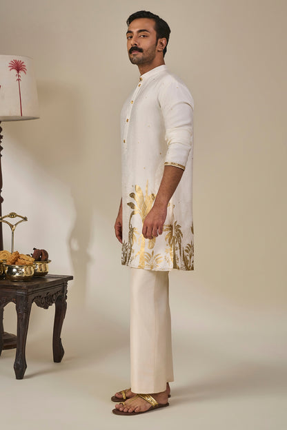 Ivory Backwater Postcard Kurta Set