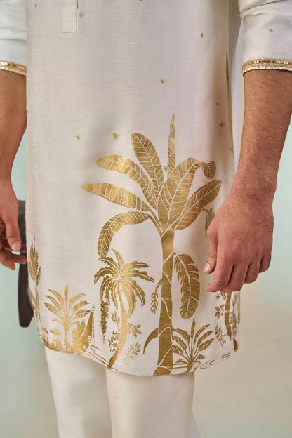 Ivory Backwater Postcard Kurta Set