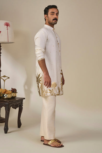 Ivory Backwater Postcard Kurta Set