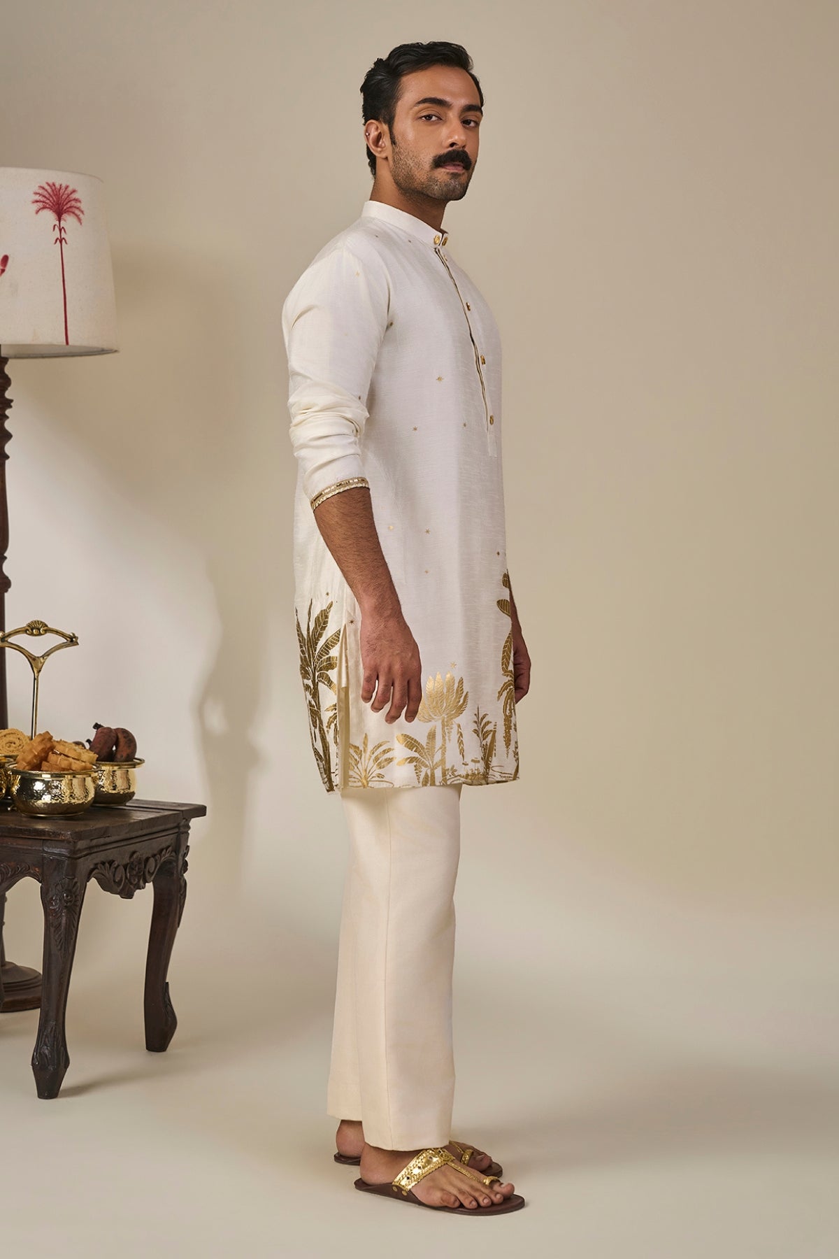 Ivory Backwater Postcard Kurta