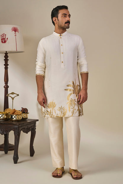 Ivory Backwater Postcard Kurta Set