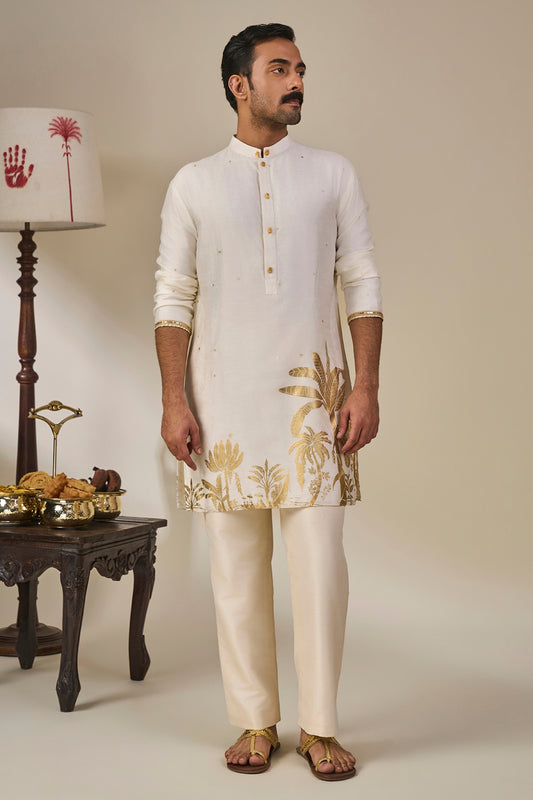 Ivory Backwater Postcard Kurta Set