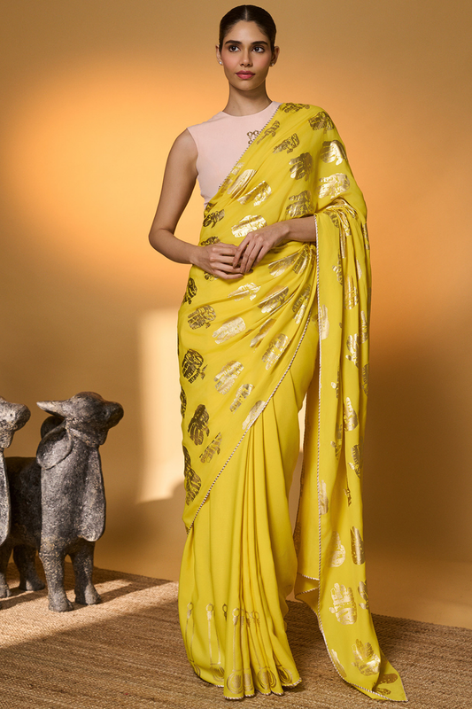 Yellow Haath Saree