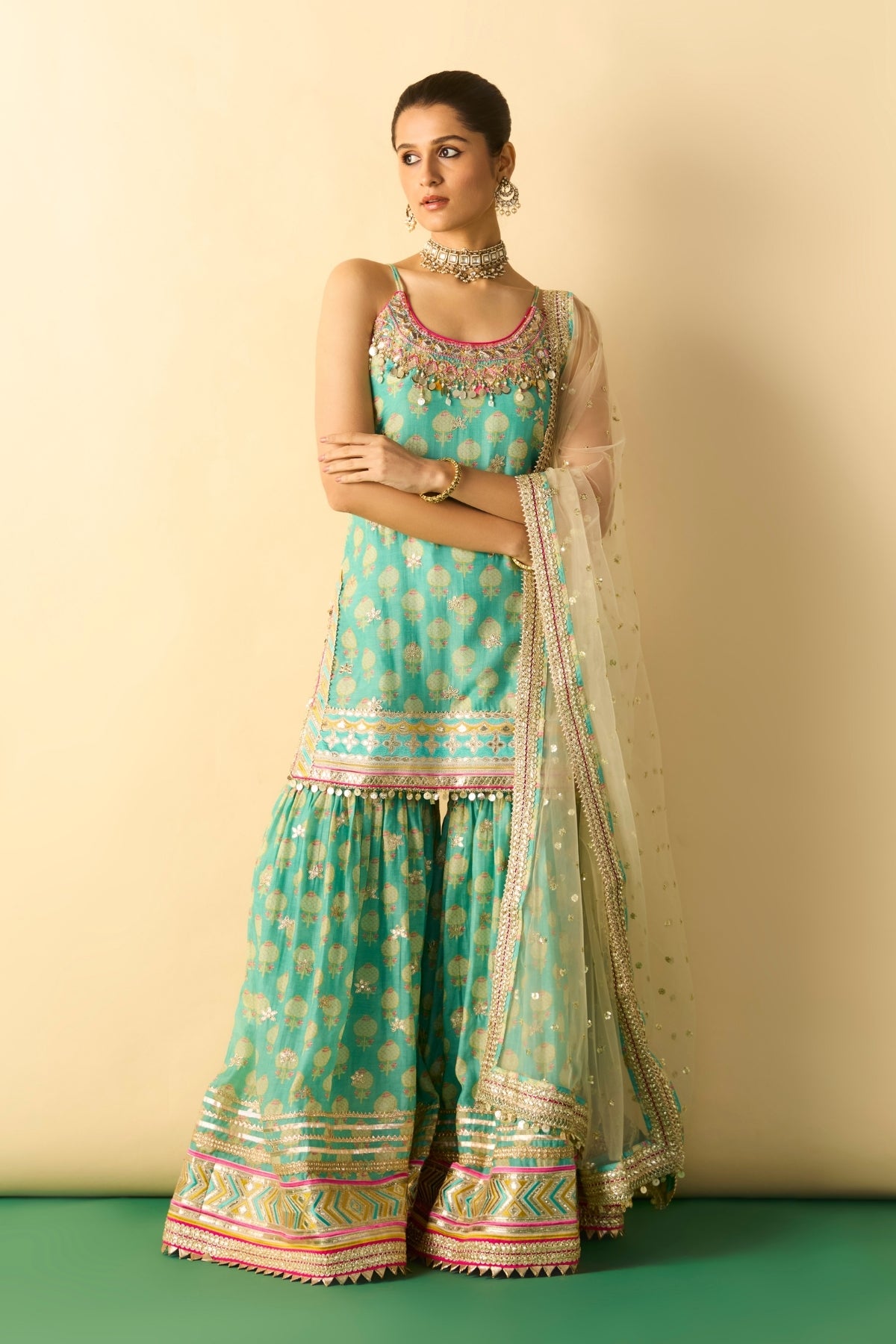 Ravina Strappy Sharara Set