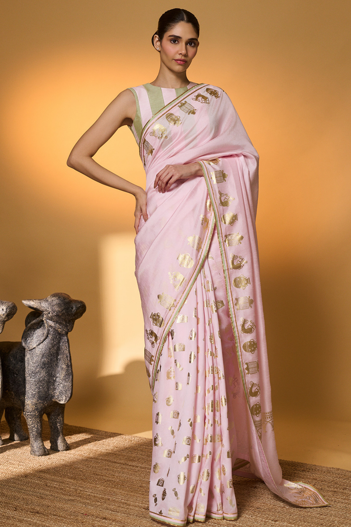 Baby Pink All Charms Saree