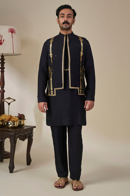 Black Malabar Grove Bandi Set