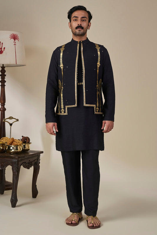 Black Malabar Grove Bandi Set