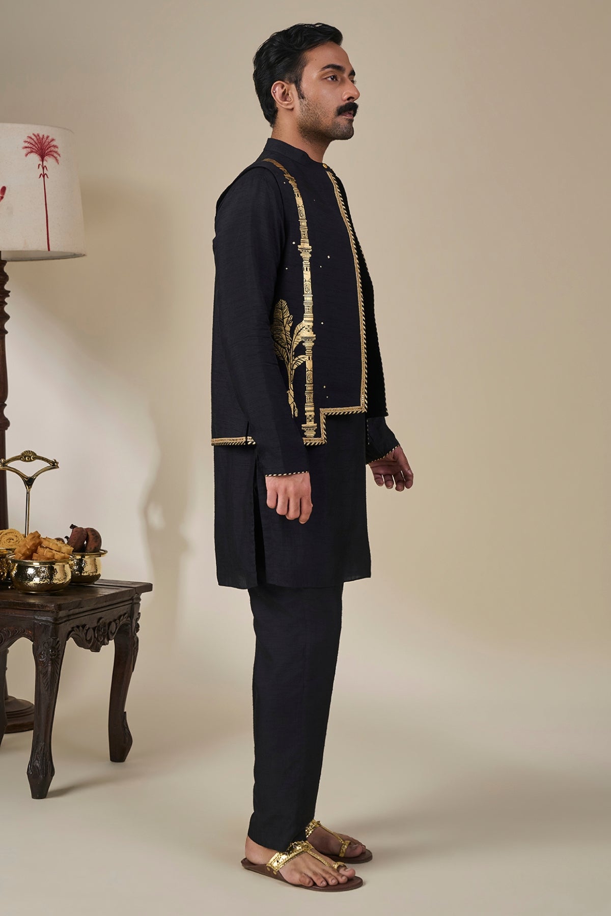Black Malabar Grove Bandi Set
