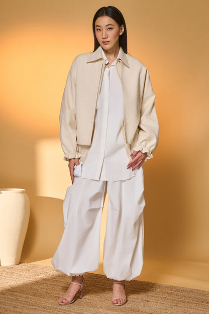 Ivory Pine-Code Jacket