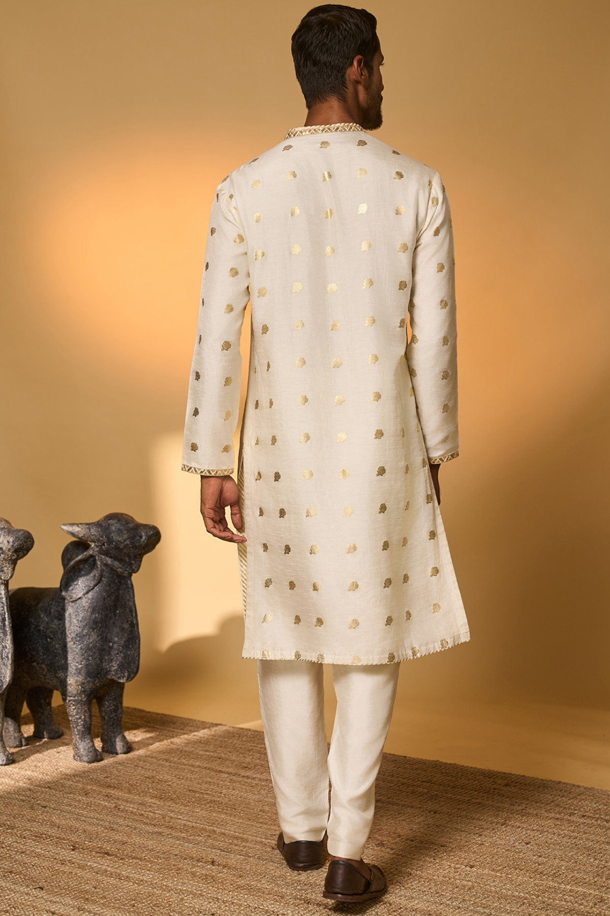 Ivory Rose Blush Kurta