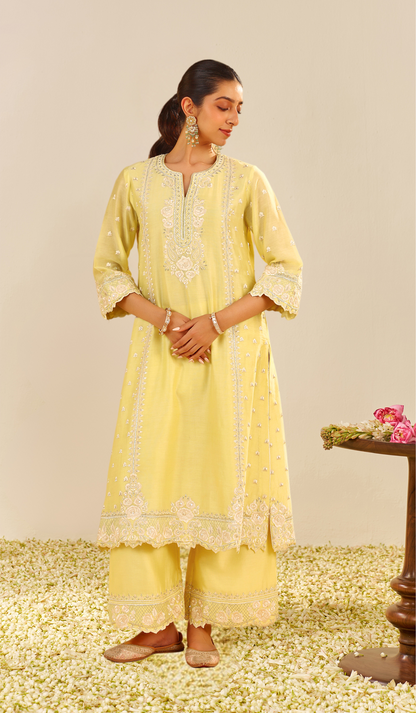 Sumaiya - A-Line Kurta With Palazzo